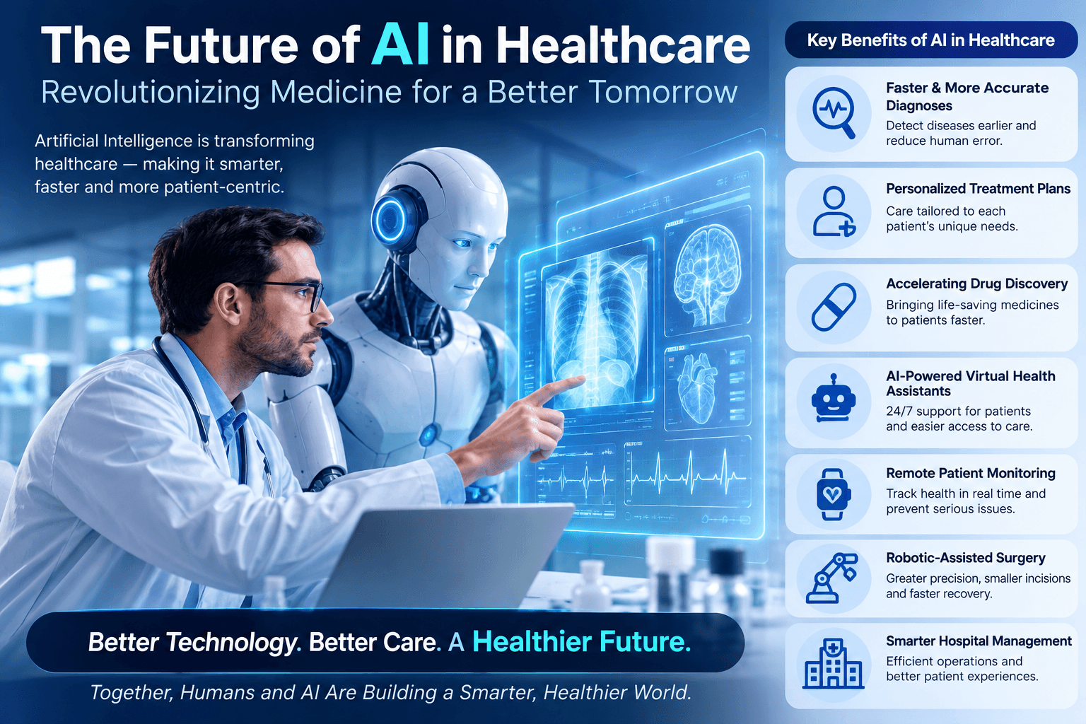 The Future of AI in Healthcare: Revolutionizing Medicine for a Better Tomorrow